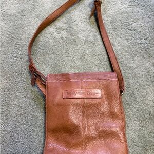 Fossil Brown leather Crossbody Bag